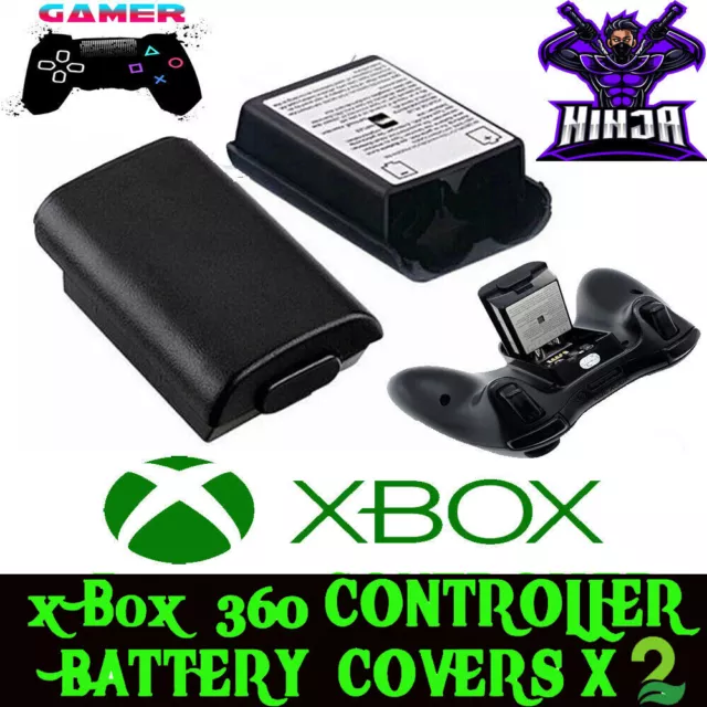 2x Back Battery Holder Pack Shell Cover For Xbox 360 Wireless Controller UK