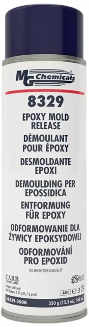 MG Chemicals Non-Silicone Epoxy Mold Release, 12.3 oz Aerosol (8329-350G)