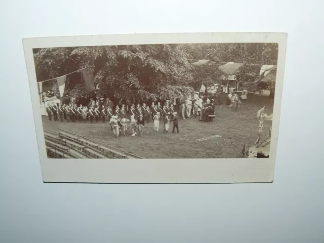 Leonard W Smith of Wisbech RP Postcard - Boys Brigade or Chuch Army Boys at Fet