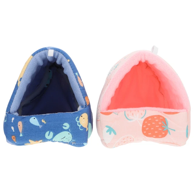 2 Pcs Hamsternest Betthöhle Für Meerschweinchen Igelhaus Hamsterhaus Schlafsack
