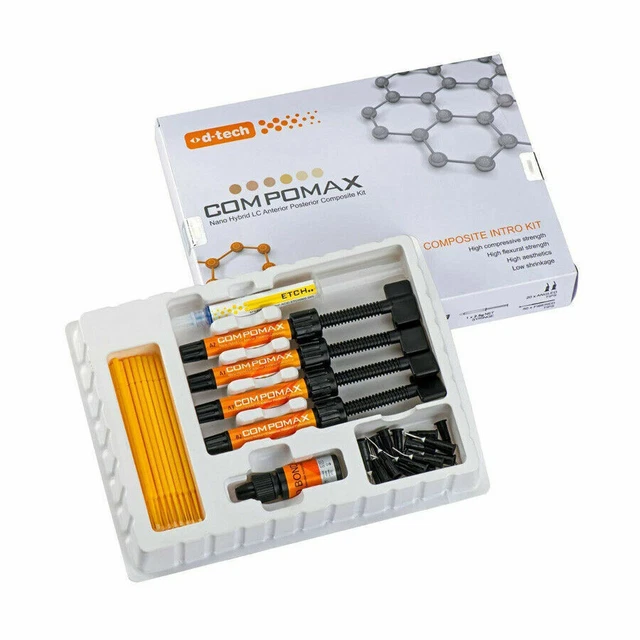 D Tech Compomax Photopolymérisable Nano Hybrid Composite Restorative Kit