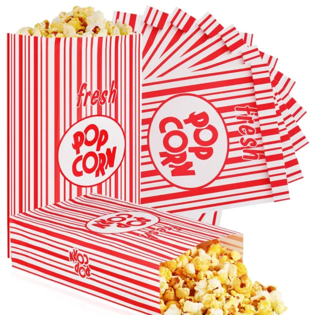 Paper Popcorn Bags 2 oz Disposable Individual Servings Popcorn Container Flat
