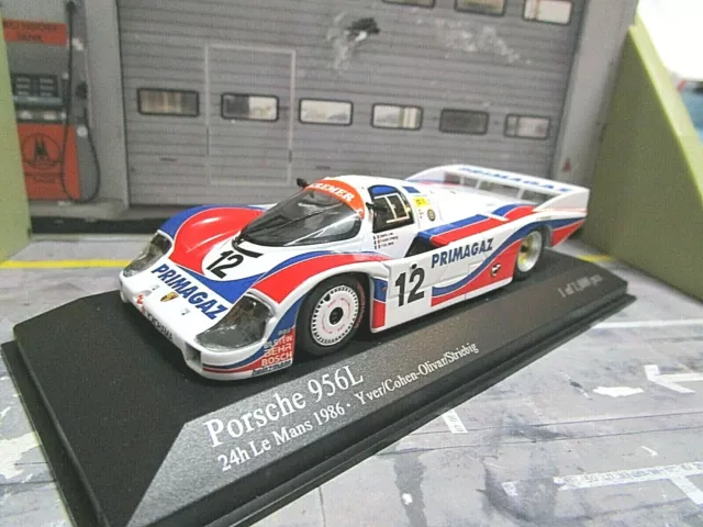 PORSCHE 956 L Gr C 24h Le Mans #12 Kremer Primagaz 1986 Yver Minichamps S 1:43