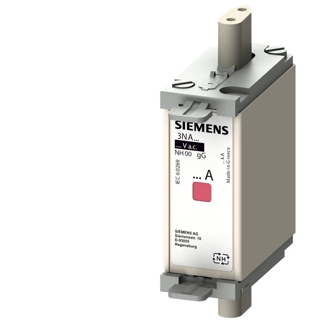 Siemens Insert Fusible 3NA6 822 500V Gr. 000 63A