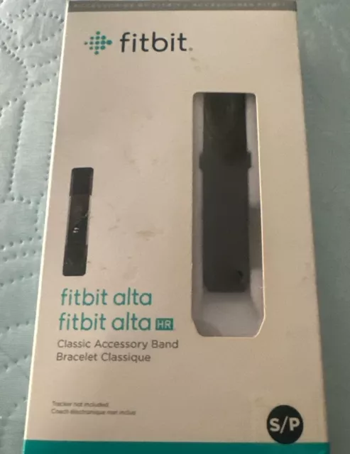 Fitbit Alta HR Classic Accessory Band Black Small New