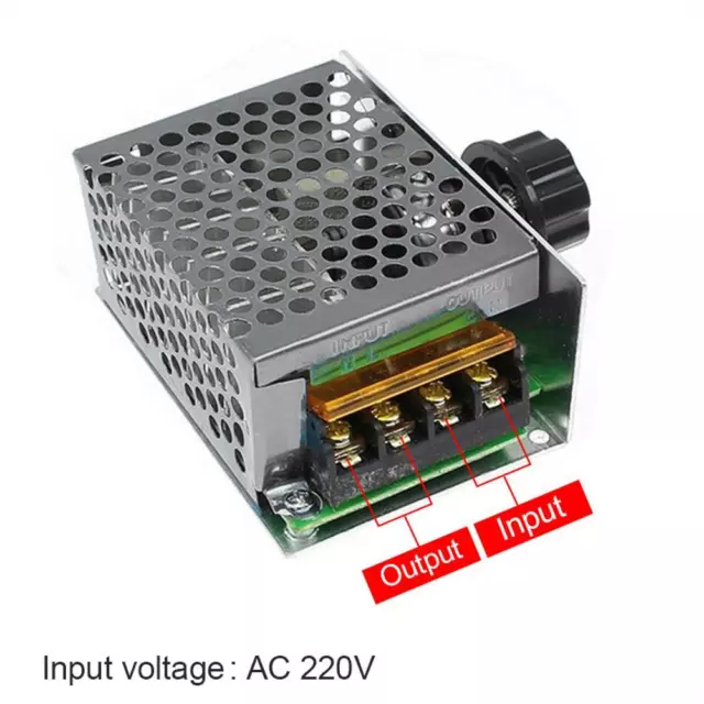 4000W 220V Thyristor Electronic Voltage Regulator Thermostat Speed Regulation 3