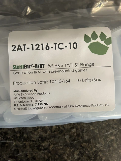 SterilEnz ® - 11/AT Standard Sanitary Fitting With Gasket (Pack Of 10)