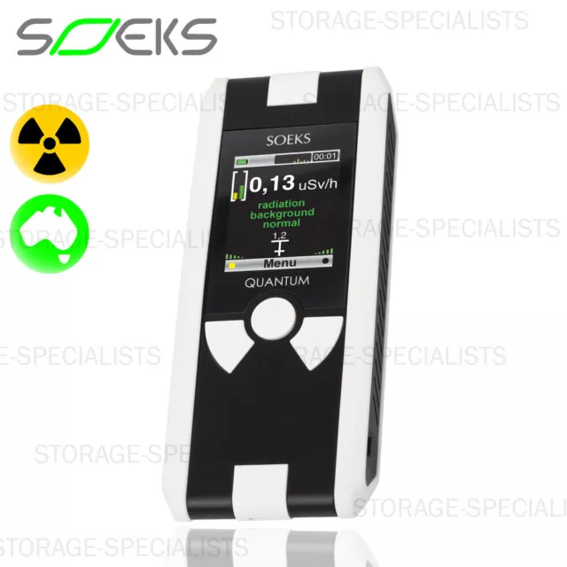 Soeks Quantum Dosimeter Radiation Detector Geiger Counter Australian Stock