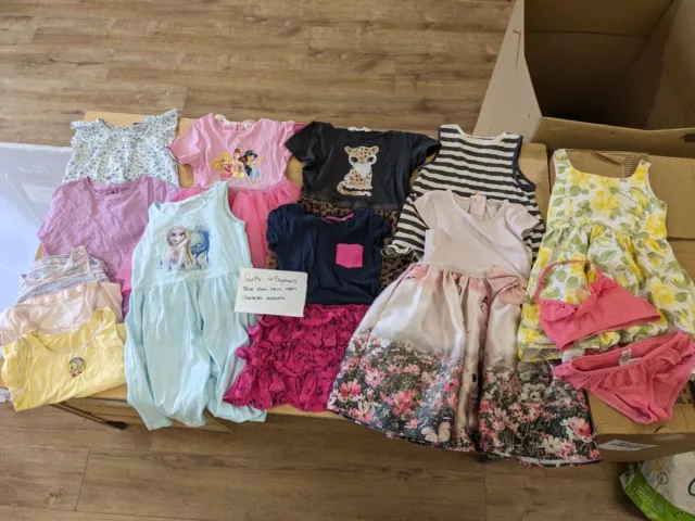 Girls Age 4-5 Years Clothes Bundle Next H&M Disney Dresses Party Outfits Bluezoo