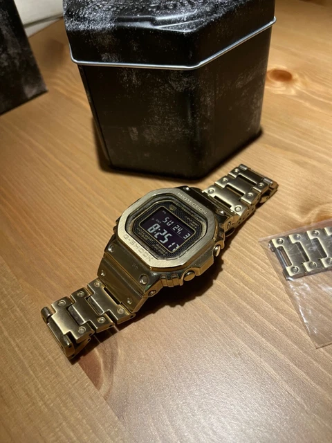 Cinturino Casio G-Shock Full Metal &ndash; Bracciale Acciaio Tono Oro Per GMW-B5000GD-9