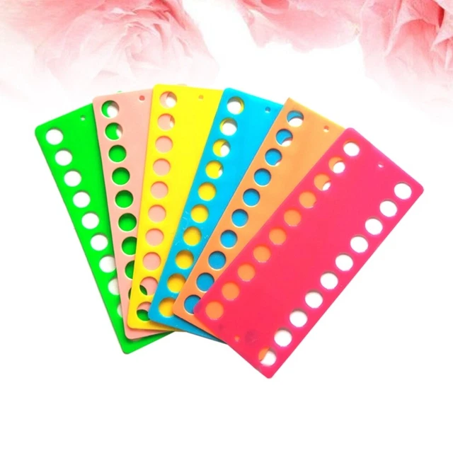 6 bobinas para punto de cruz hilo de bordar hilo de algodón Craft DIY hilo de coser organizador