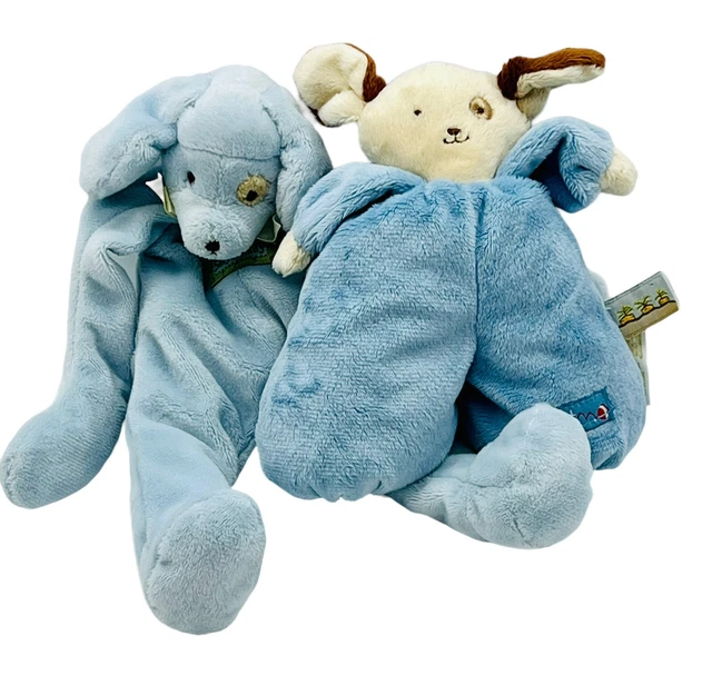 Bunnies By The Bay Blue Puppy Skipit Plush Weighted Feet and Silly Buddy Dog
