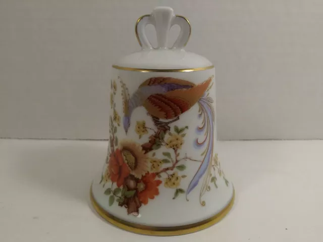 Vintage AK Kaiser Porcelain Dinner Bell, Danbury Mint Collection, West Germany