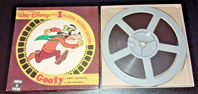 WALT DISNEY SUPER 8 Movie 2 Cartoons Two Gun Goofy & Goofy And Wilbur £ ...
