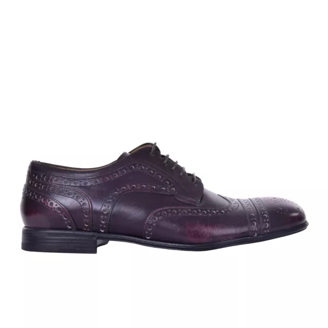 Dolce & Gabbana Richelieu Brogue Derby Chaussures Violet 41 08038
