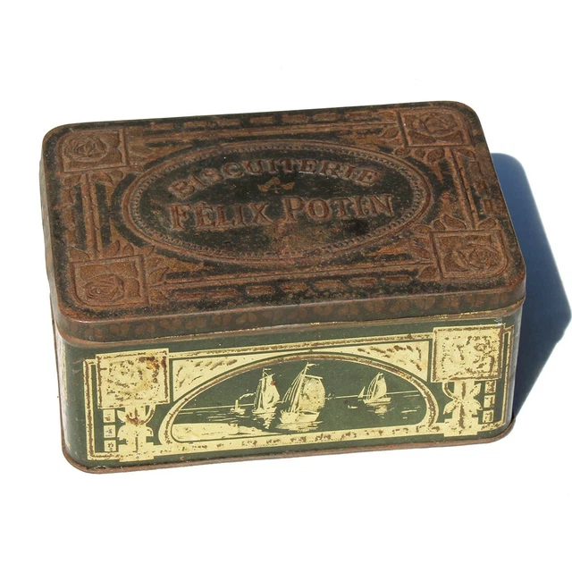 10 Boîtes En Fer Blanc TOPBATHY 9x9cm - Pour Biscuits, Bonbons, Rangement
