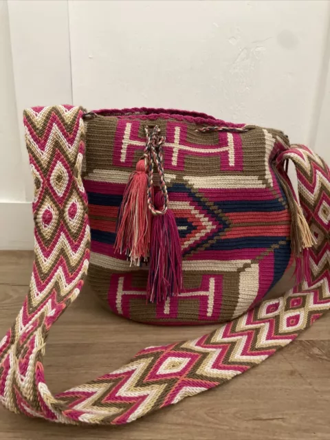 Beautiful Woven Boho Handmade Bag Mochilas Wayuu Authentic High-Quality Crochet