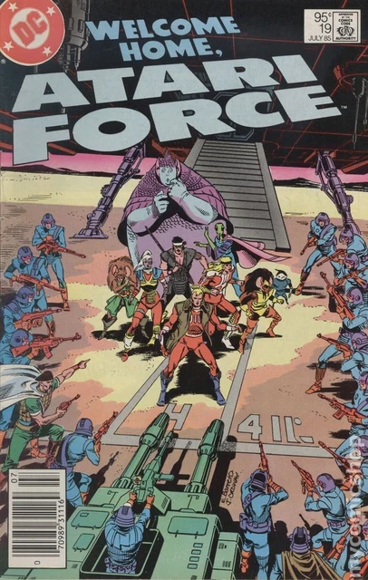 Atari Force Canadian Price Variant #19 FN- 5.5 1985 Stock Image Low Grade