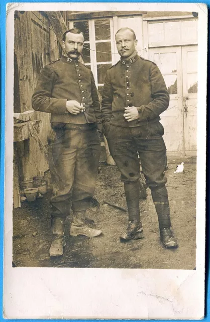 CPA PHOTO : Soldats du 25° et du 46° Régiment d'Artillerie / 1915
