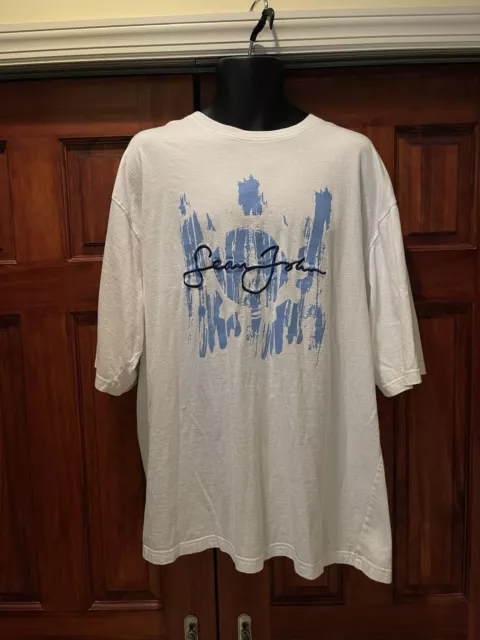 VINTAGE Sean John Shirt Mens XXL Blue Signature Logo Hip Hop 90s Tee Mens XL