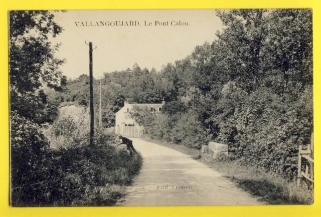 cpa FRANCE VALLANGOUJARD (Val d'Oise) Le PONT CALON (Maire) inauguré en 1857