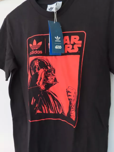 adidas Star Wars Darth Vader Mens Short Sleeve T-Shirt Tee Black Red GJ2119