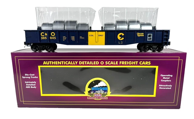 20-98846 MTH O-Scale Chessie (#305045) Gondola Car w/Coil Steel Load