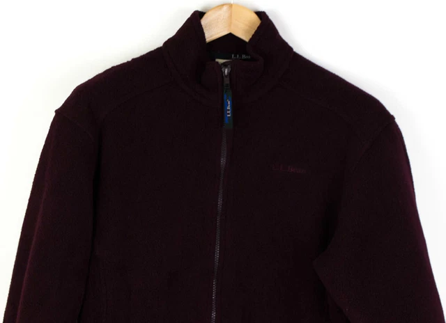 L.L.Bean Uomo Zip IN Pile Maglione Cardigan TAGLIA S 3