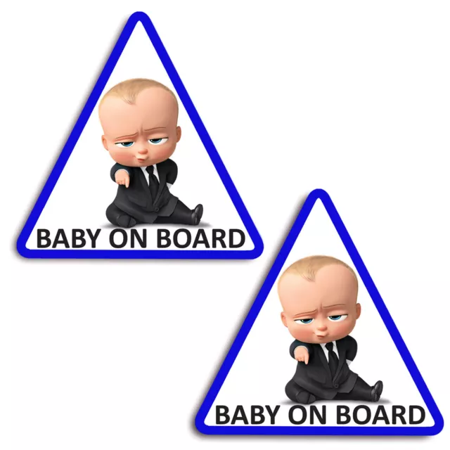 2 x Vinyl Aufkleber Baby an Bord on Board Autoaufkleber Kind Sicherheit Kinder