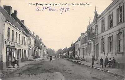 Cpa 62 Fauquembergue Rue De Saint Omer