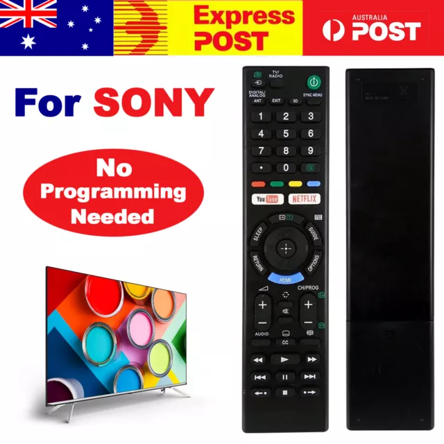 Replacement SONY BRAVIA TV NETFLIX Universal Remote Control LCD LED Series HD 4K