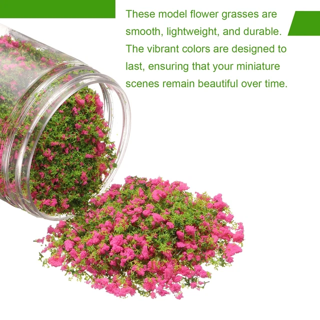 MODEL FLOWER GRASS 185ml Miniature Fake Plastic Sponge, Rose Red £8.13 ...