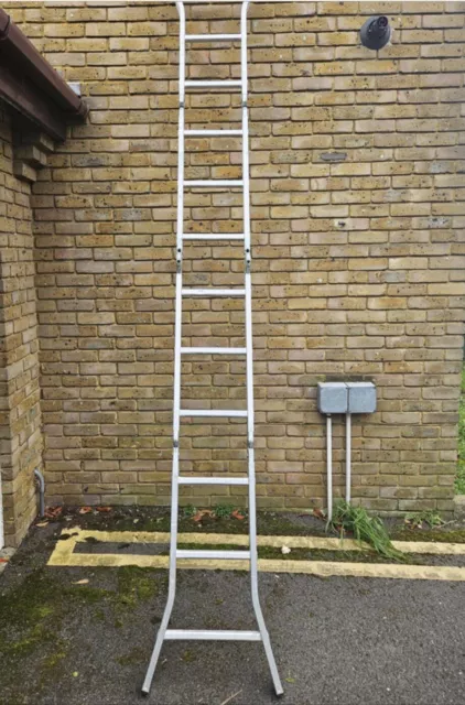 ABRU Folding Ladder Aluminium Multi-Purpose Combination Expandable To 3.34 M