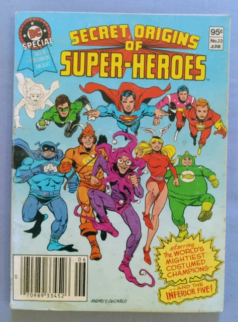 Dc Special Blue Ribbon Digest #22, Secret Origins Of Superheroes, 1982