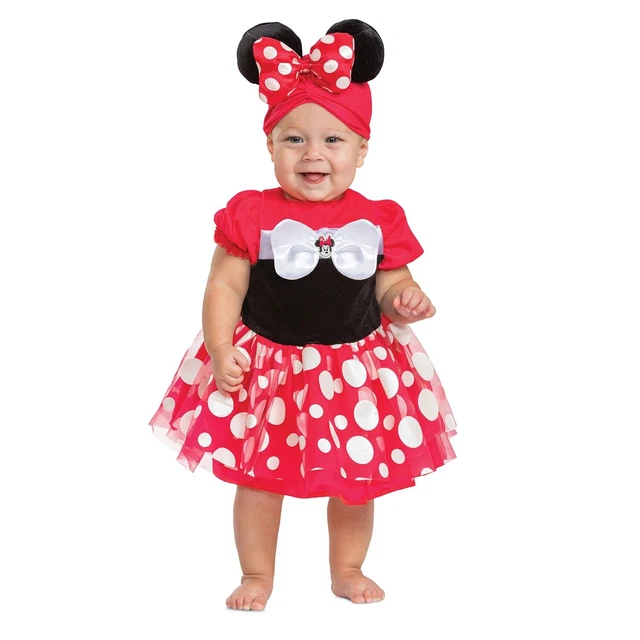 Disney Baby Minnie Mouse Red Posh Dress Infant Halloween Costume 12-18 Months
