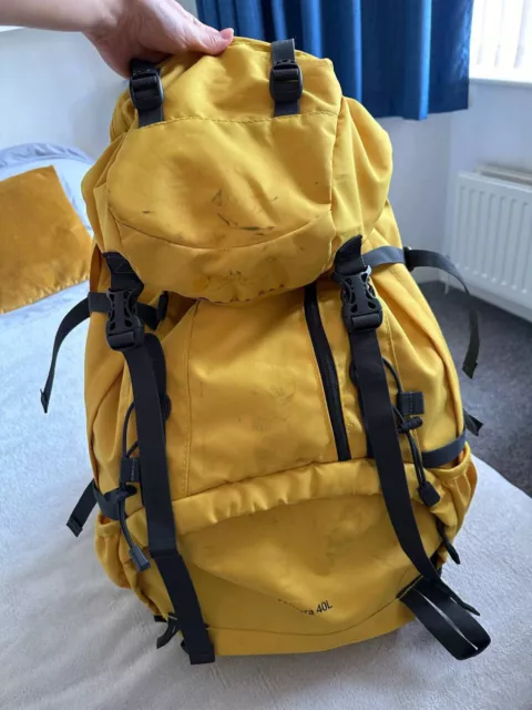 Mountain Warehouse Yelow ventura 40L Backpack Rucksack Hiking Walking Camping