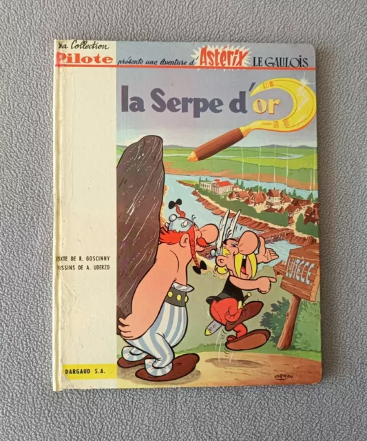 Rare : Asterix La Serpe D'or Véritable Eo 1962 5 Titres Au 4e Plat