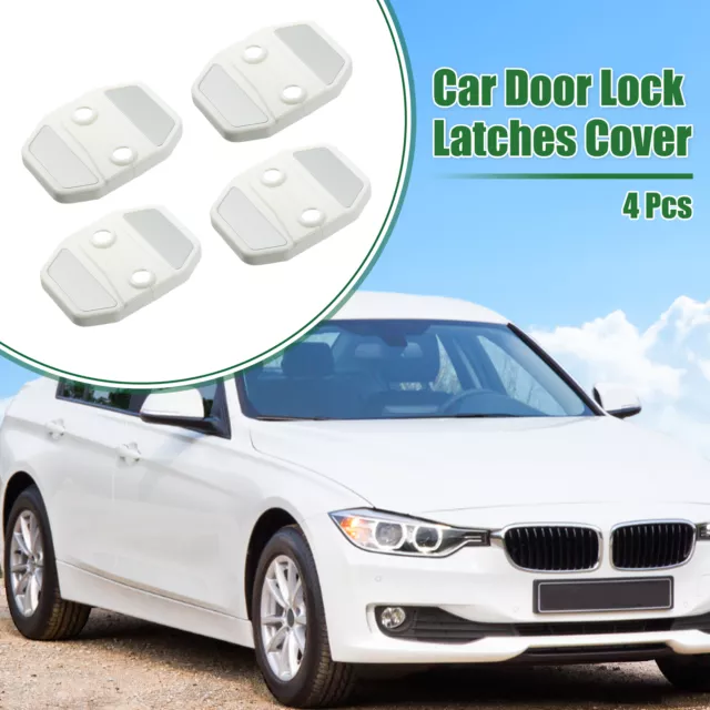 4pcs Car Door Latch Lock Cover Protector for BMW 1 Series 2 Series ABS White