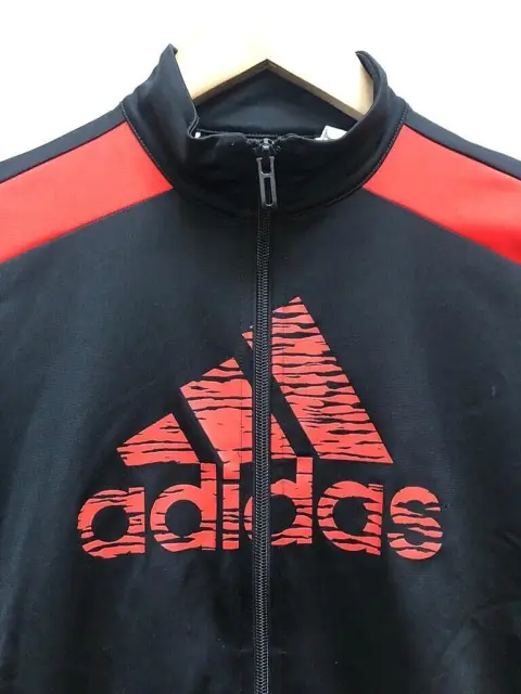 ✅Girls Adidas Red Black track Jacket Tracksuit Top Age 9-10 Years✅ 3