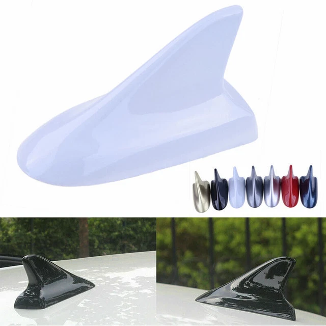 1* WHITE Shark Fin Car Roof Dummy Antenna Decor Aerial For Mercedes Models BA