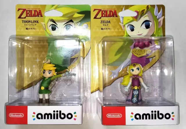 Amiibo Toon Link Zelda The Wind Waker Legend Of Series Nintendo Switch Set 2