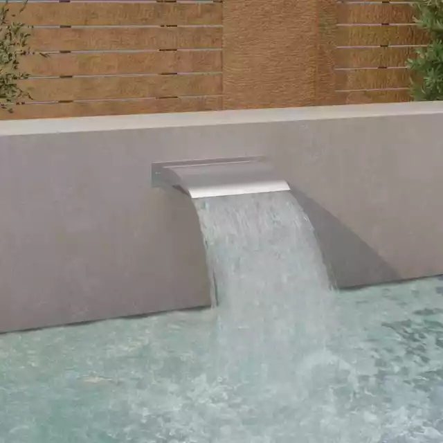 Fontaine de piscine ArgentÃ© 45x9x26 cm Acier inoxydable