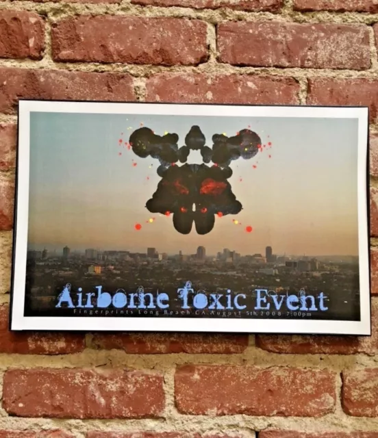 Airborne Toxic Event - Live At Fingerprints 8/5/08 Concert Poster LTD Orig Press