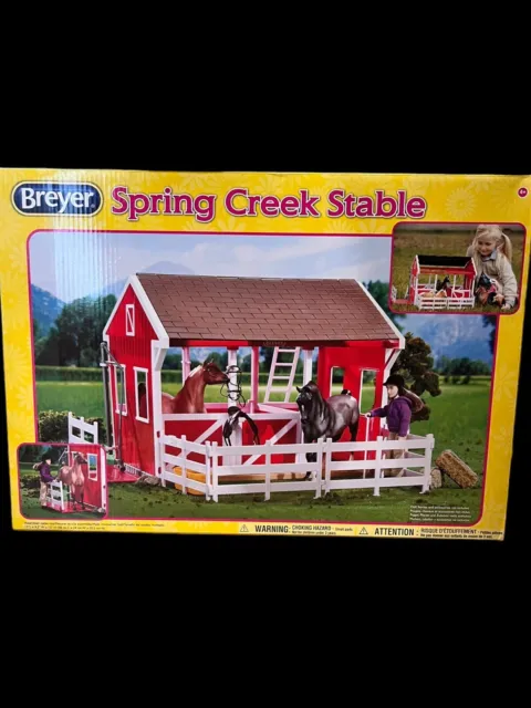 Breyer Spring Creek Horse Stable Playset No. #698 Brand New Sealed