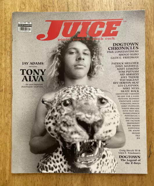Juice Magazine Skateboard Tony Alva Dog Town Chronicles Jay Adams Glen Friedman