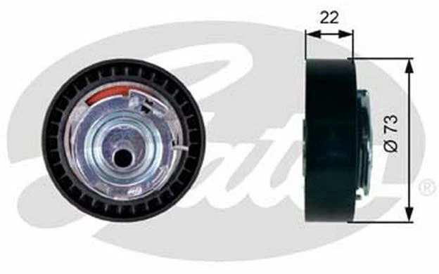 GATES Galet tendeur pour DACIA SANDERO T43225 - Pièces Auto Mister Auto