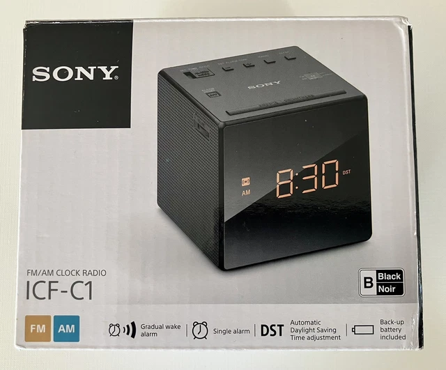 SONY ICFC1 ALARM Clock Table Radio Am/Fm LED Display ICFC1 Open Box
