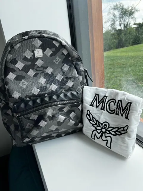 $800 Limited Edition MCM Stark Munich Lion Camo Backpack - Medium