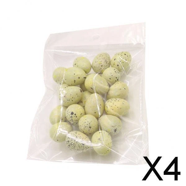 4X 20 Stück gefälschte naturgetreue Vogeleier Schaumkugeln DIY Handwerk Ostern
