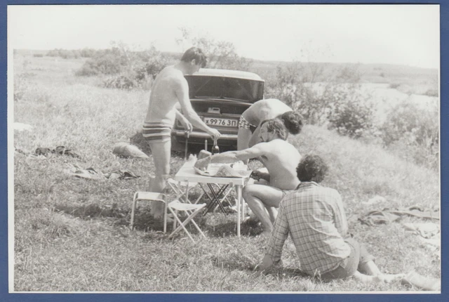 Beautiful Guys in Nature, naked torso Soviet Vintage Photo USSR